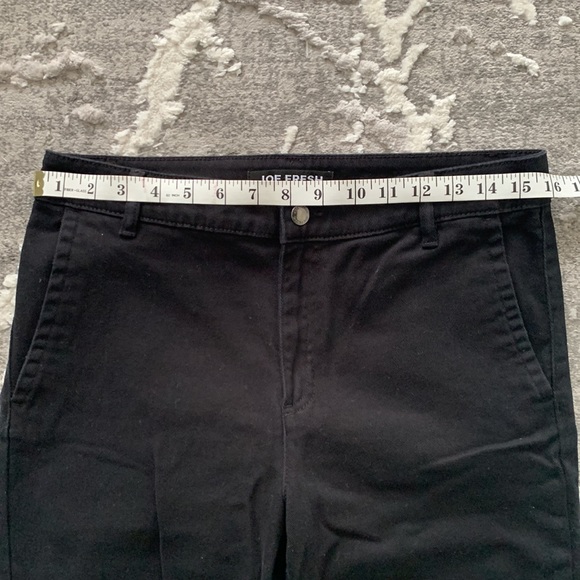 Joe Fresh Black Cropped Wide Leg Jeans size 30 - Picture 12 of 14